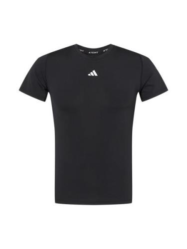 ADIDAS PERFORMANCE Toiminnallinen paita 'Techfit '  musta / valkoinen