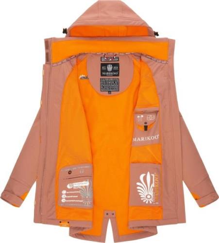 MARIKOO Toiminnallinen takki 'Soulinaa'  vaaleanruskea / oranssi