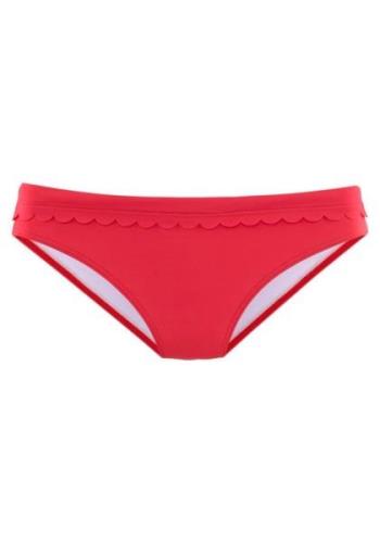 LASCANA Bikinihousut 'Scallop'  punainen