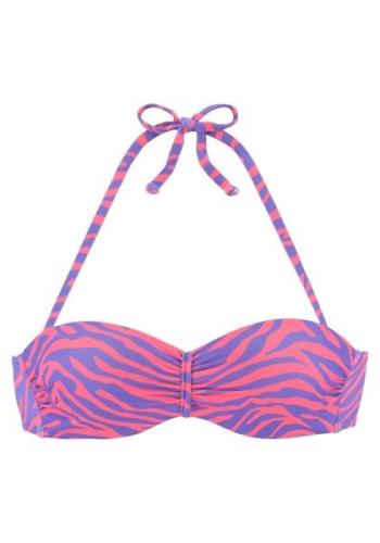 VENICE BEACH Bikinitoppi  tummanvioletti / vaaleanpunainen