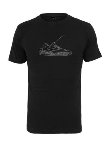 Mister Tee Paita 'One Line Sneaker'  musta / valkoinen