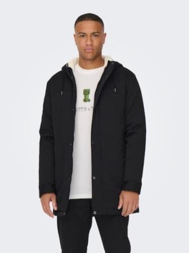 Only & Sons Talviparka 'Alexander'  musta / offwhite