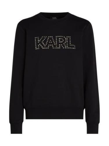 Karl Lagerfeld Collegepaita ' Studded Karl '  musta