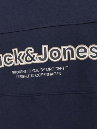 JACK & JONES Collegepaita 'LAKEWOOD'  beige / sininen / valkoinen