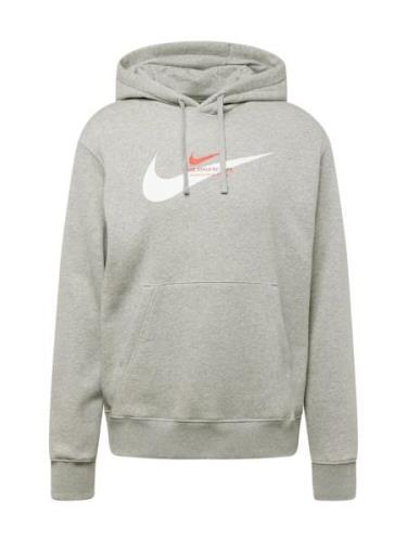 Nike Sportswear Collegepaita  meleerattu harmaa / tummanoranssi / valk...