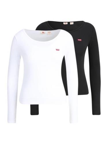 LEVI'S ® Paita 'Long Sleeve 2 Pack Tee'  punainen / musta / valkoinen