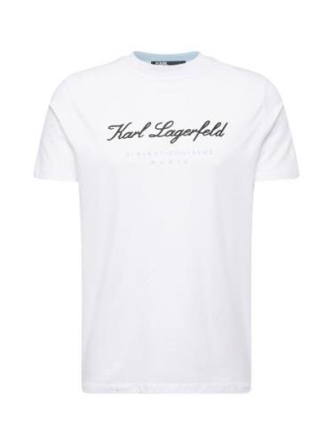 Karl Lagerfeld Paita  vaaleansininen / musta / valkoinen