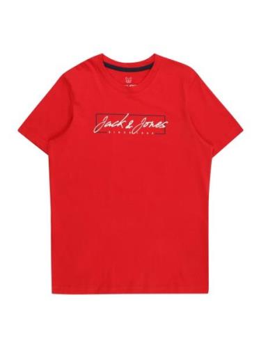 Jack & Jones Junior Paita 'ZURI'  punainen / musta / valkoinen