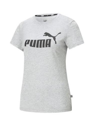 PUMA Toiminnallinen paita 'Essential Logo Tee'  meleerattu harmaa / mu...