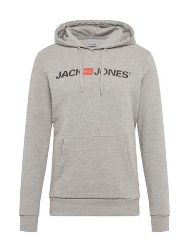 JACK & JONES Collegepaita  meleerattu harmaa / oranssi / musta