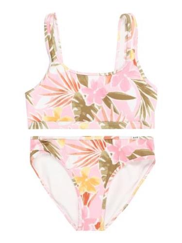 Abercrombie & Fitch Bikini  vaaleanvihreä / oranssi / roosa / valkoine...