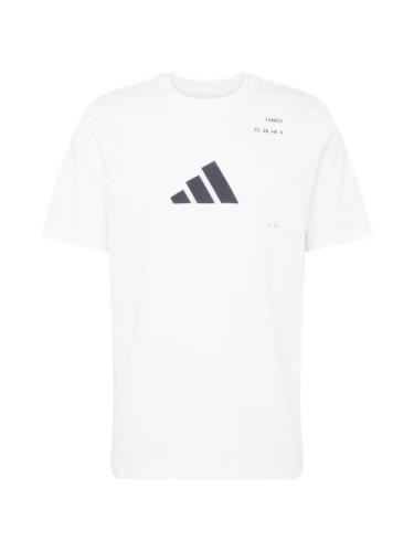 ADIDAS PERFORMANCE Toiminnallinen paita  musta / valkoinen