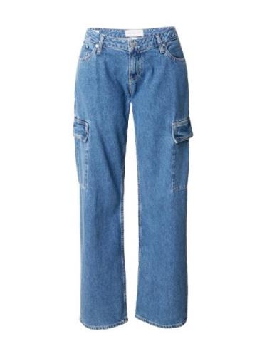 Calvin Klein Jeans Cargofarkut 'EXTREME LOW RISE BAGGY'  sininen denim