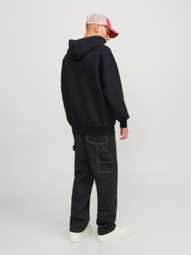 JACK & JONES Collegepaita 'Vibe Spongy'  musta