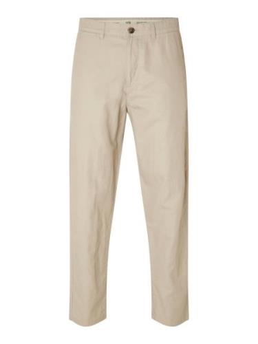 SELECTED HOMME Chinohousut  tummabeige