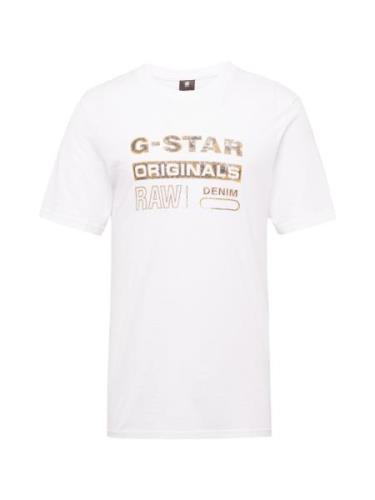 G-Star RAW Paita  keltainen / harmaa / valkoinen