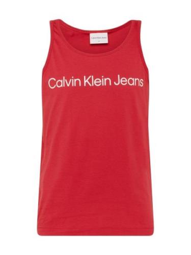 Calvin Klein Jeans Paita  verenpunainen / valkoinen