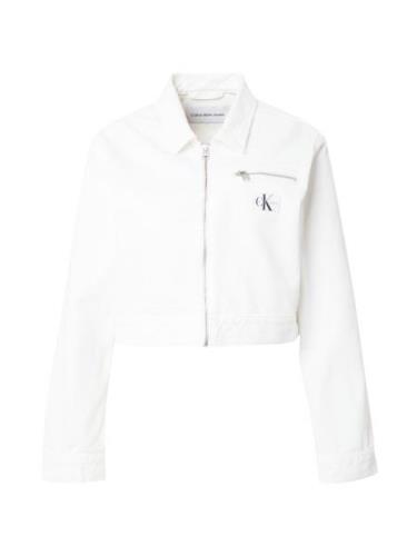 Calvin Klein Jeans Välikausitakki  musta / valkoinen denim