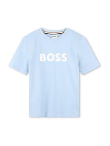 BOSS Kidswear Paita  vaaleansininen / valkoinen