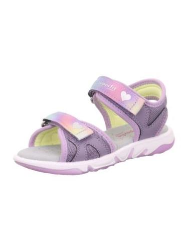 SUPERFIT Sandaalit 'Pebbles'  keltainen / lila / roosa / hopea