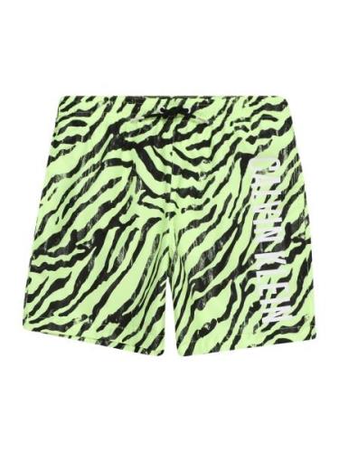 Calvin Klein Swimwear Uimashortsit  neonvihreä / musta / valkoinen