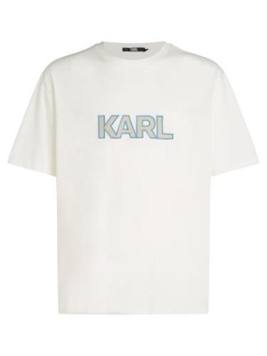 Karl Lagerfeld Paita  sininen / harmaa / valkoinen