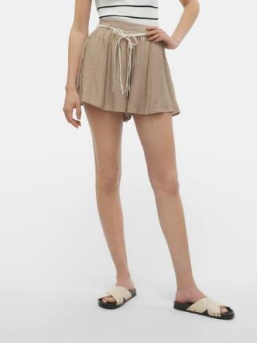 VERO MODA Housut 'VMOpera'  vaaleabeige / tummabeige