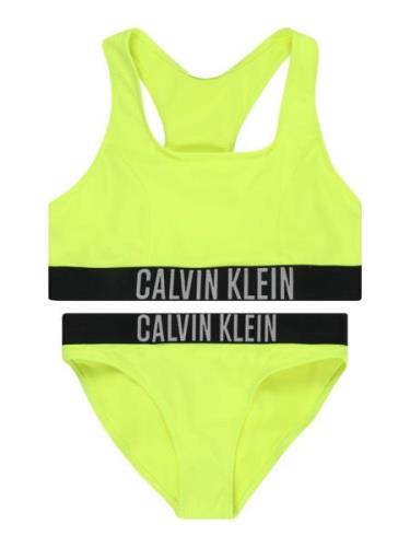 Calvin Klein Swimwear Bikini  harmaa / limetti / musta