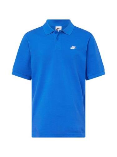 Nike Sportswear Paita 'CLUB'  kuninkaallisen sininen / valkoinen