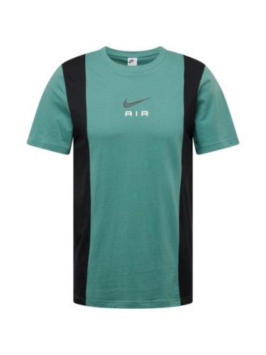Nike Sportswear Paita 'AIR'  smaragdi / musta / valkoinen