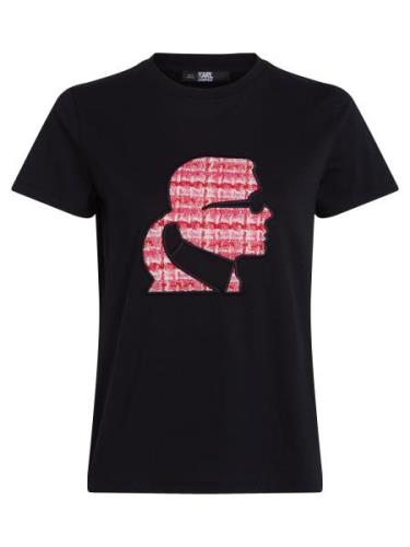 Karl Lagerfeld Paita  vaaleanpunainen / punainen / musta / valkoinen