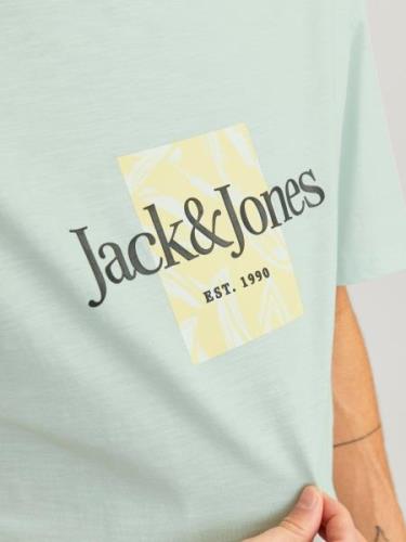 JACK & JONES Paita 'Lafayette'  pastellinsininen / keltainen / musta