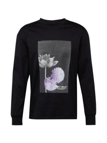 JACK & JONES Paita 'FLOWER'  tummanharmaa / laventeli / musta / offwhi...