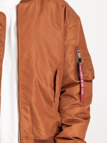 ALPHA INDUSTRIES Välikausitakki 'MA-1 CS'  ruskea