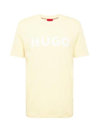 HUGO Paita 'Dulivio'  pastellinkeltainen / valkoinen