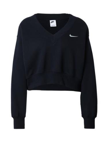 Nike Sportswear Collegepaita 'Phoenix Fleece'  musta / valkoinen