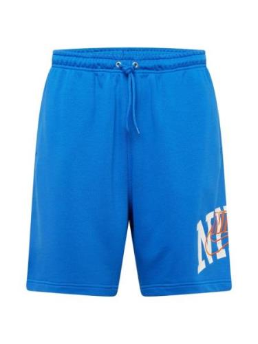 Nike Sportswear Housut 'CLUB'  kuninkaallisen sininen / oranssi / valk...