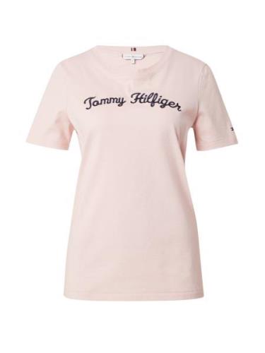 TOMMY HILFIGER Paita  vaalea pinkki / musta