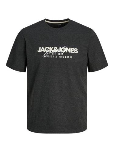 JACK & JONES Paita 'JJALVIS'  musta / valkoinen