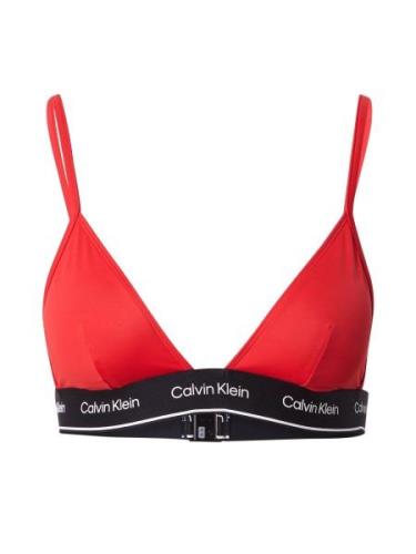 Calvin Klein Swimwear Bikinitoppi 'Meta Legacy'  tulenpunainen / musta...