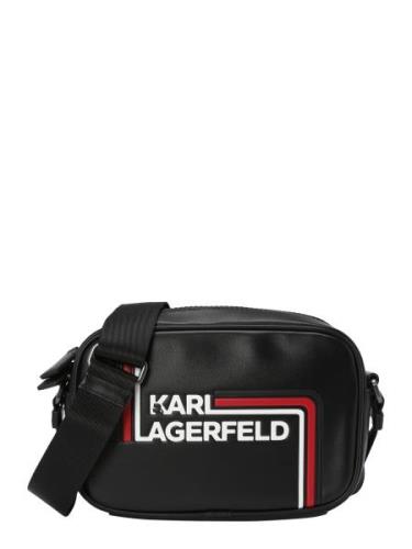 Karl Lagerfeld Olkalaukku 'ESSENTIAL'  rubiininpunainen / musta / valk...