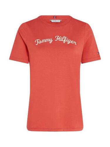 TOMMY HILFIGER Paita  vaaleabeige / laivastonsininen / punainen / valk...