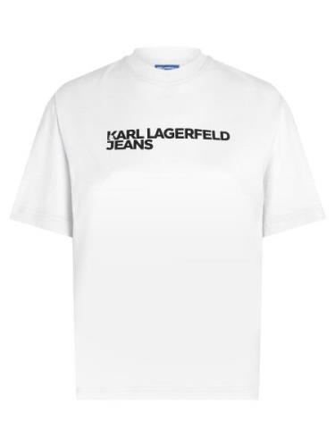 KARL LAGERFELD JEANS Paita  musta / valkoinen