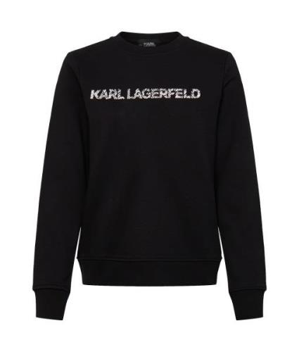 Karl Lagerfeld Collegepaita  musta / valkoinen