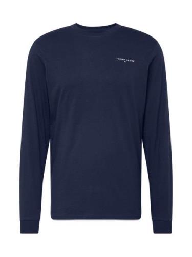 Tommy Jeans Paita 'LINEAR'  marine / valkoinen