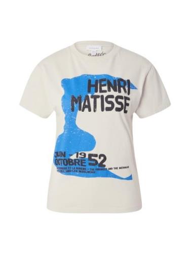 TOPSHOP Paita 'Henri Matisse'  ecru / sininen / musta