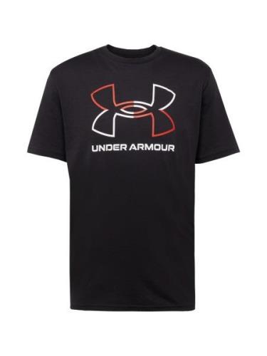 UNDER ARMOUR Toiminnallinen paita 'Foundation'  punainen / musta / val...