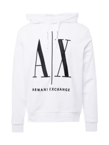 ARMANI EXCHANGE Collegepaita  musta / valkoinen