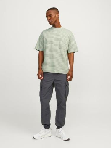 JACK & JONES Paita 'JCOTanical'  pastellinvihreä / musta