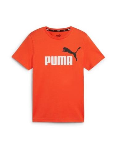 PUMA Paita 'ESS+ 2 Col'  oranssinpunainen / musta / valkoinen